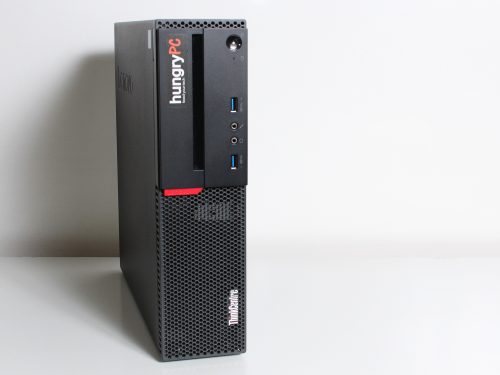 Refurbished Lenovo ThinkCentre M900 SFF on Side as Tower