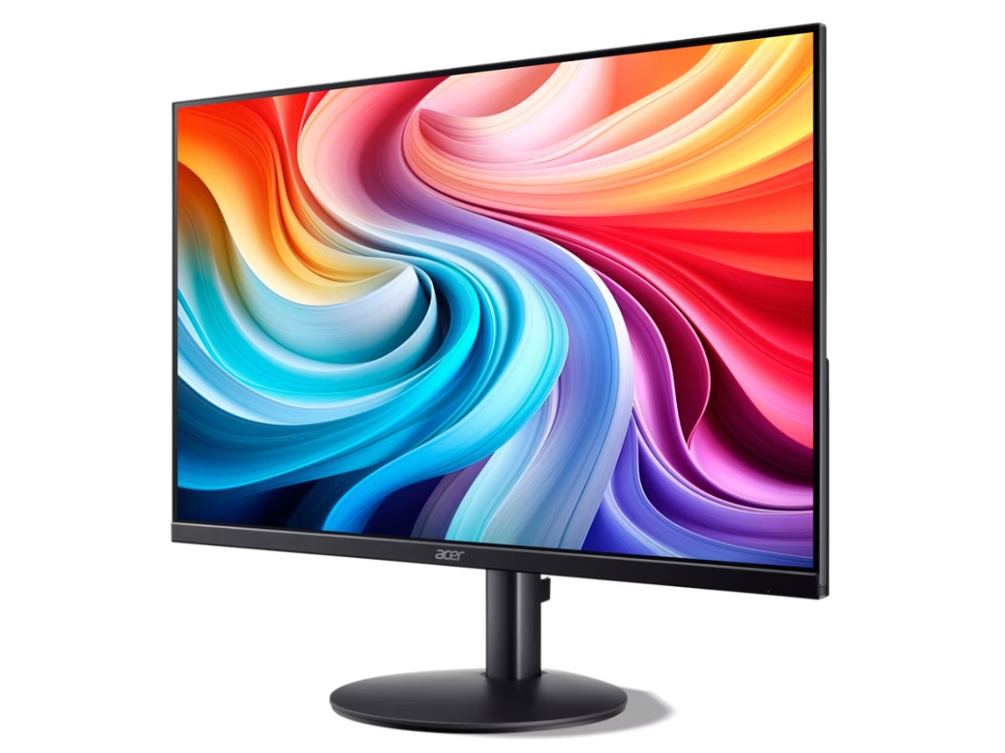 Acer SA273 27 inch monitor side ergonomic stand view of the 27 inch acer full hd widescreen monitor with 1ms ips panel (brand new) showing height adjustment capabilities.