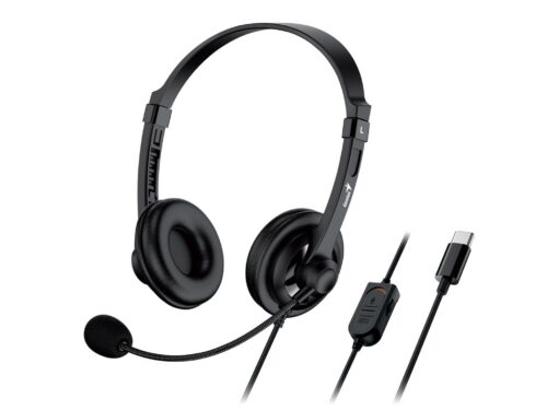genius hs-230u usb-c headset with inline controls