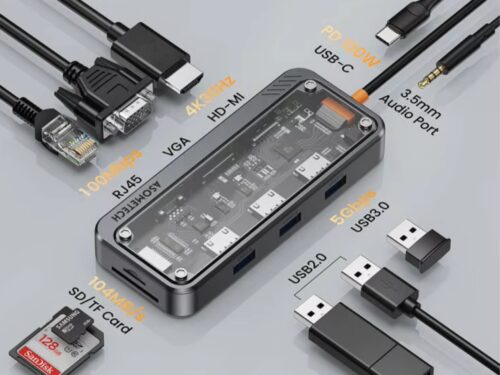 ASOMETECH 10 in 1 USB-C Dock / Hub